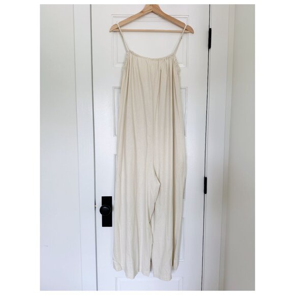 OZMA of California Vera Jumpsuit in Natural Silk Noil - Picture 2 of 8